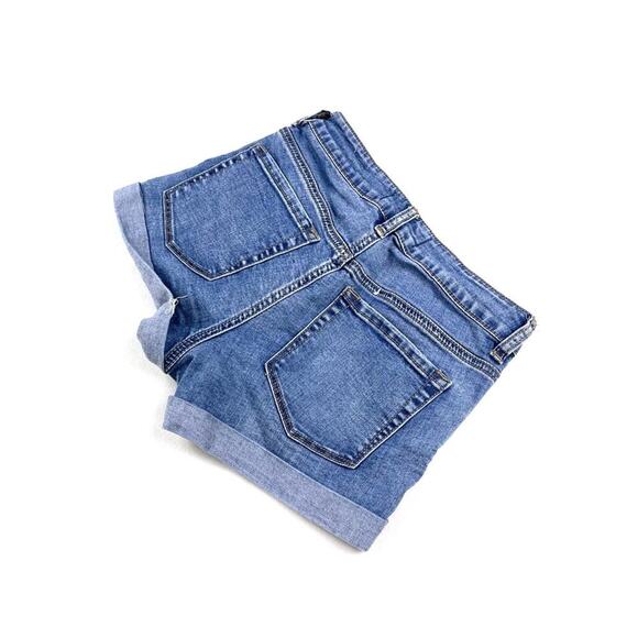 Pacsun High Rise Super Stretch Shortie Denim Shorts - Picture 4 of 6